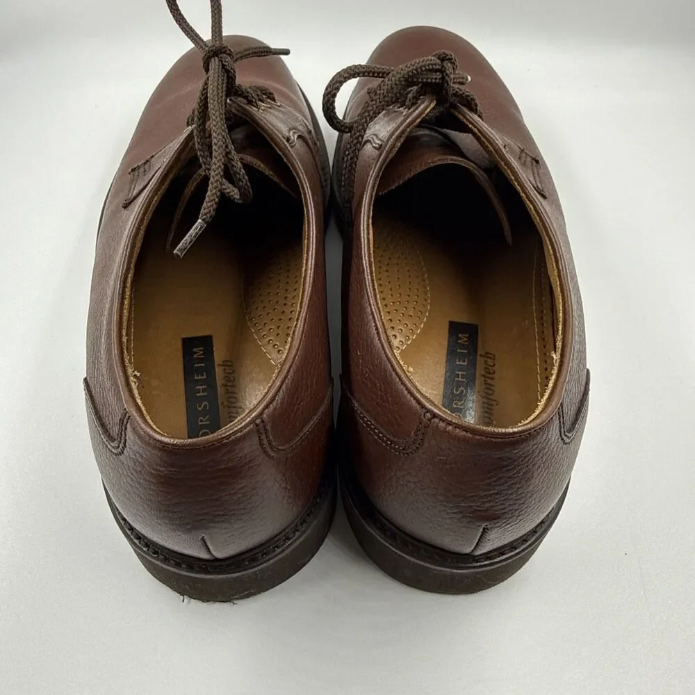Florsheim Plain Toe Oxford Shoes Ortholite Comfortech Brown Leather Men's 11.5